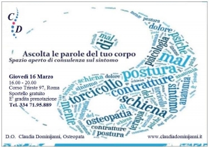 Scopri se l'osteopatia fa al caso tuo: "Consulenza sul sintomo"